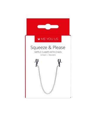 Stymulator- Squeeze N Please Nipple Chain Silver