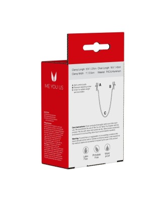 Stymulator- Squeeze N Please Nipple Chain Silver
