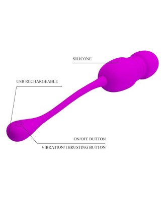 PRETTY LOVE - Callie, 12 vibration functions Memory function 12 thrusting settings