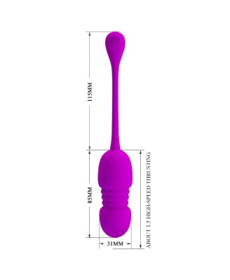 PRETTY LOVE - Callie, 12 vibration functions Memory function 12 thrusting settings