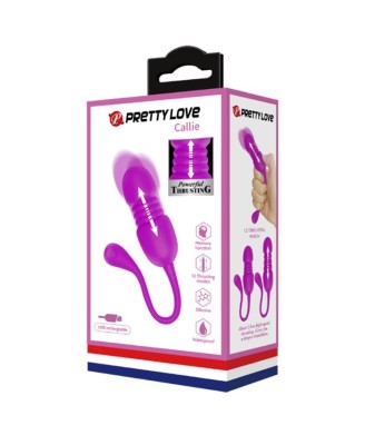 PRETTY LOVE - Callie, 12 vibration functions Memory function 12 thrusting settings