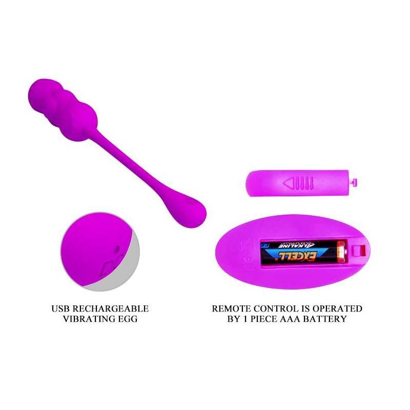PRETTY LOVE -LESHY, 12 vibration functions Wireless remote control