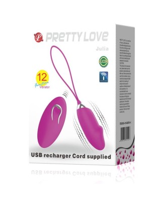 PRETTY LOVE - JULIA 12 Poziomów Wibracji Sterowane na pilota - Jajeczko wibrujące