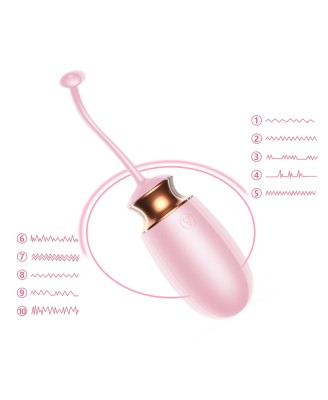 Jajko/wibr-Vibrating Silicone Love EGG USB 10 Function / Heating / Voice Control