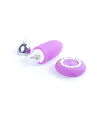 Remoted controller egg 0.3 USB Fiolet - Jajeczko wibrujące na pilota