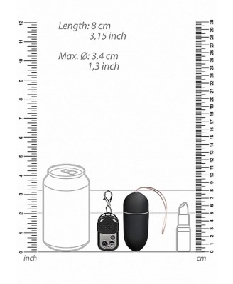 10 Speed Remote Vibrating Egg - Big - Black