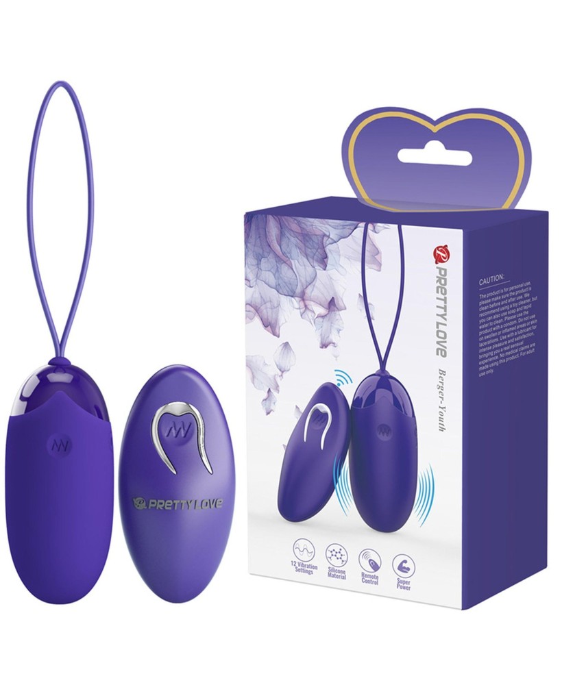PRETTY LOVE - Berger - Youth,  Wireless remote control 12 vibration functions