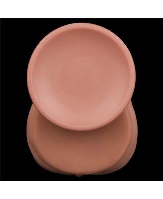14'' King Sized Sliding Skin Dual Layer Dong - Cieliste Realistyczne Dildo z Przyssawką
