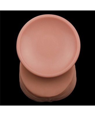 12'' King Sized Sliding Skin Dual Layer Dong - Cieliste Realistyczne Dildo z Przyssawką