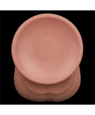 13.5'' King Sized Sliding Skin Dual Layer Dong - Cieliste Realistyczne Dildo z Przyssawką