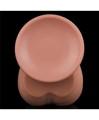 11.5'' King Sized Sliding Skin Dual Layer Dong - Cieliste Realistyczne Dildo z Przyssawką