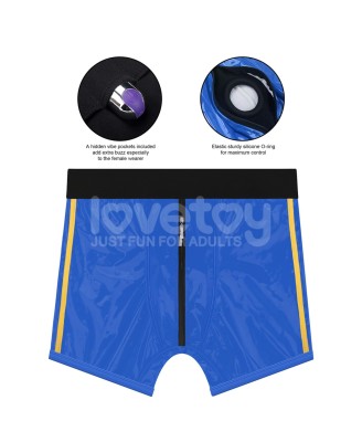 Chic Strap-On shorts (36 - 39 inch waist) Blue