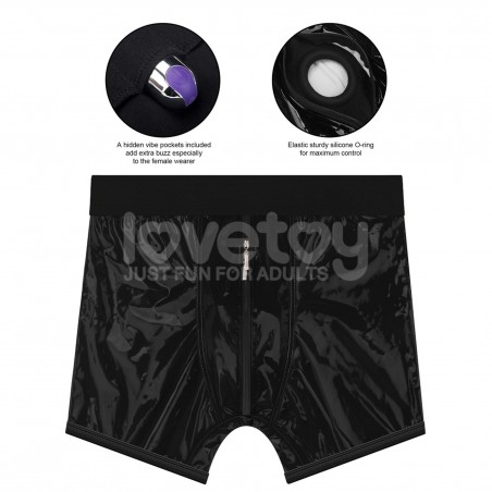 Chic Strap-On shorts (36 - 39 inch waist) Black