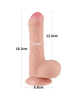 7'' Sliding Skin Dual Layer Dong Flesh