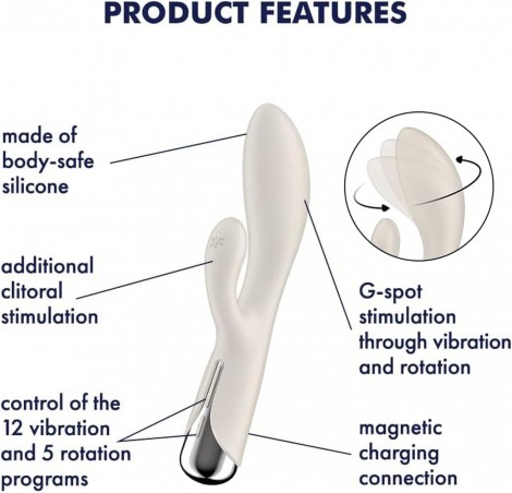 Satisfyer Spinning Rabbit 1 Beige