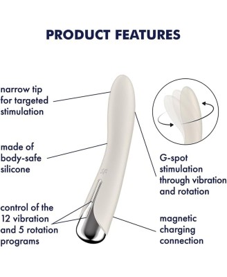 Satisfyer Spinning Vibe 1 Beige - Wibrator Punktu G
