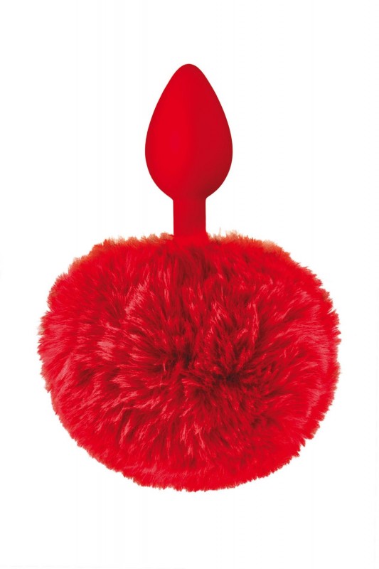 RED POMPOM ANAL PLUG