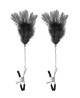 SET 2 BLACK BREAST CLAMPS