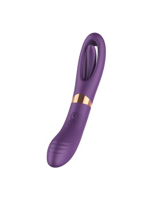 Flicking dual g spot vibrator