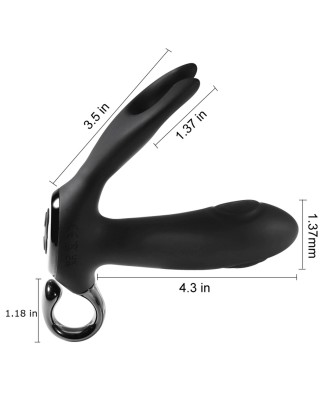Dual tapping anal vibrator