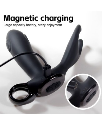 Dual tapping anal vibrator