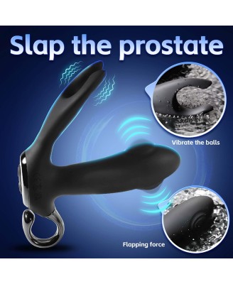 Dual tapping anal vibrator