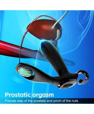 Dual tapping anal vibrator