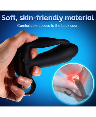 Dual tapping anal vibrator