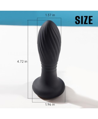 Lighting anal plug Czarny - Korek Analny