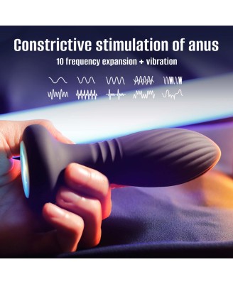 Lighting anal plug Czarny - Korek Analny