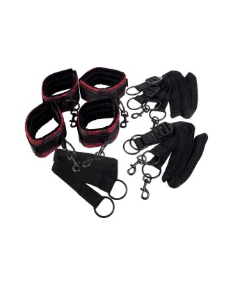Scandal Bed Restraints Black