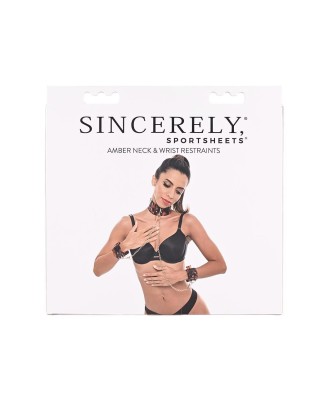 SPORTSHEETS AMBER NECK AND WRIST RESTRAINT