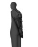 Ouch! Lace-up Full Sleeve Arm Restraint - Czarny Worek BDSM Krępujący Ręce