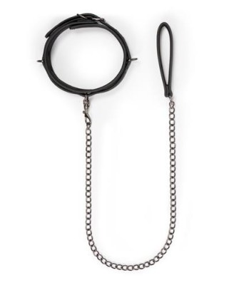 Wiązania-Fetish collar with leash