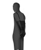 Zip-up Full Sleeve Arm Restraint - Black