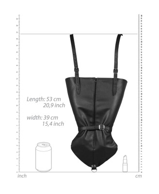 Zip-up Full Sleeve Arm Restraint - Black