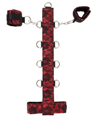 Obroża i kajdanki z Łącznikiem - Bad Kitty Collar BDSM