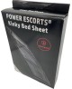 Power Escorts - BR190 - Kinky Bed Sheet Black - 160 x 227 CM