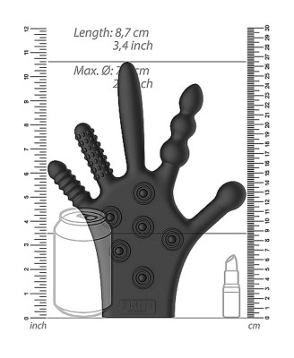 Silicone Stimulation Glove - Black