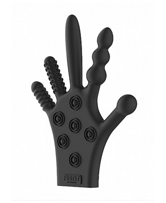 Silicone Stimulation Glove - Black