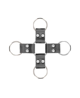 Bonded Leather Hogtie With Hand and Ankle Cuffs