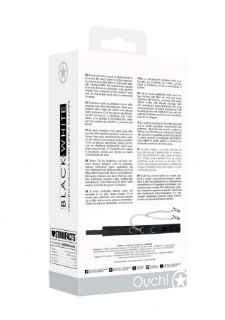 Velcro Collar With Nipple Clamps - With Adjustable Straps