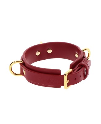 D-Ring Collar Deluxe Red