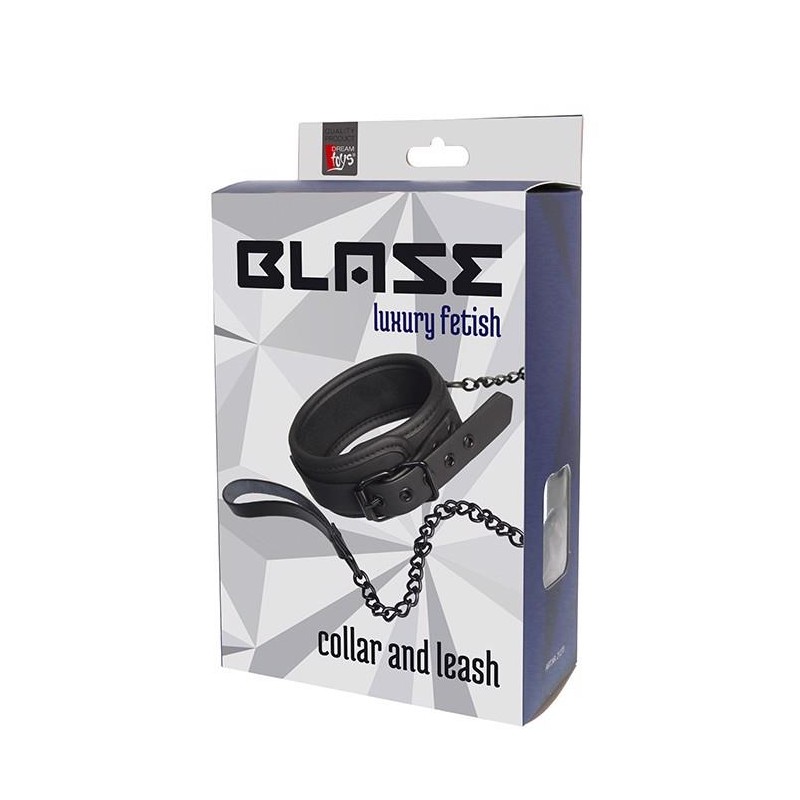 BLAZE COLLAR AND LEASH BLACK