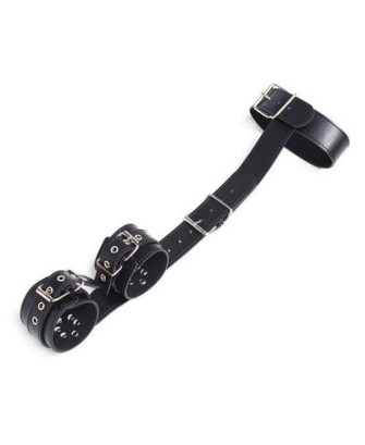 Easy Back Cuffs+Collar Restraint (nero)