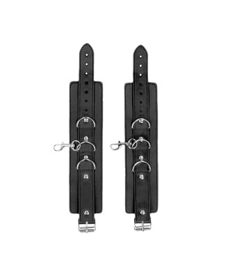 Bonded Leather Collar With Hand Cuffs