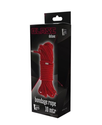 BLAZE DELUXE BONDAGE ROPE 10M RED