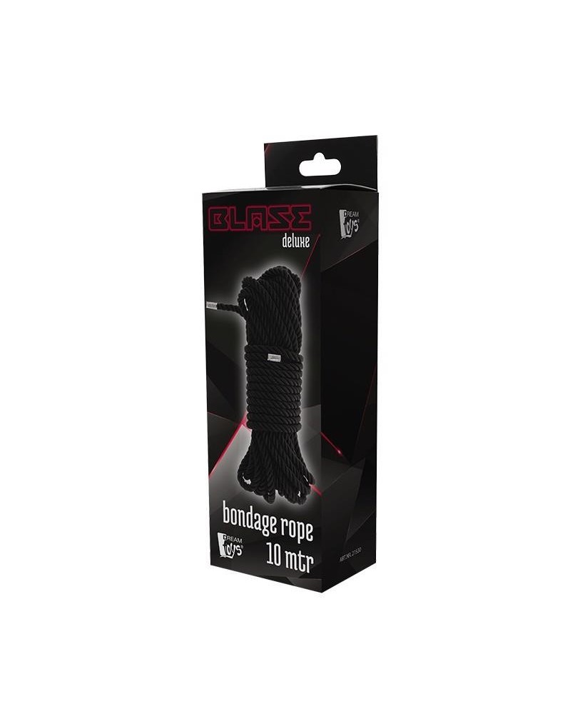 BLAZE DELUXE BONDAGE ROPE 10M BLACK