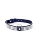 Fetish B - Series Collar with crystals 2 cm silver