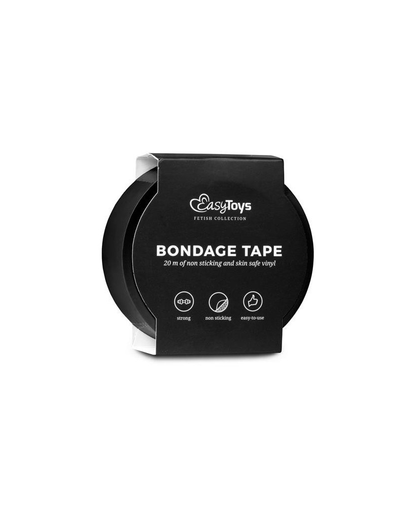 Wiązania-Black Bondage Tape 20 m